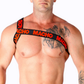 MACHO - ARNÉS ROMANO ROJO S/M