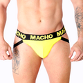 MACHO - MX25A JOCK JAUNE LYCRA M