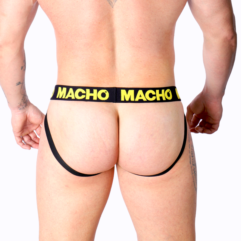 MACHO - MX25A JOCK JAUNE LYCRA M