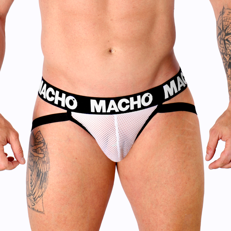 HOMME - JOCK GRILLE BLANC MX26X1 L