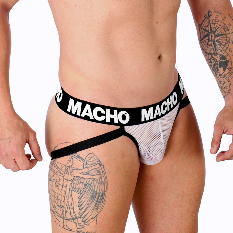HOMME - JOCK GRILLE BLANC MX26X1 L