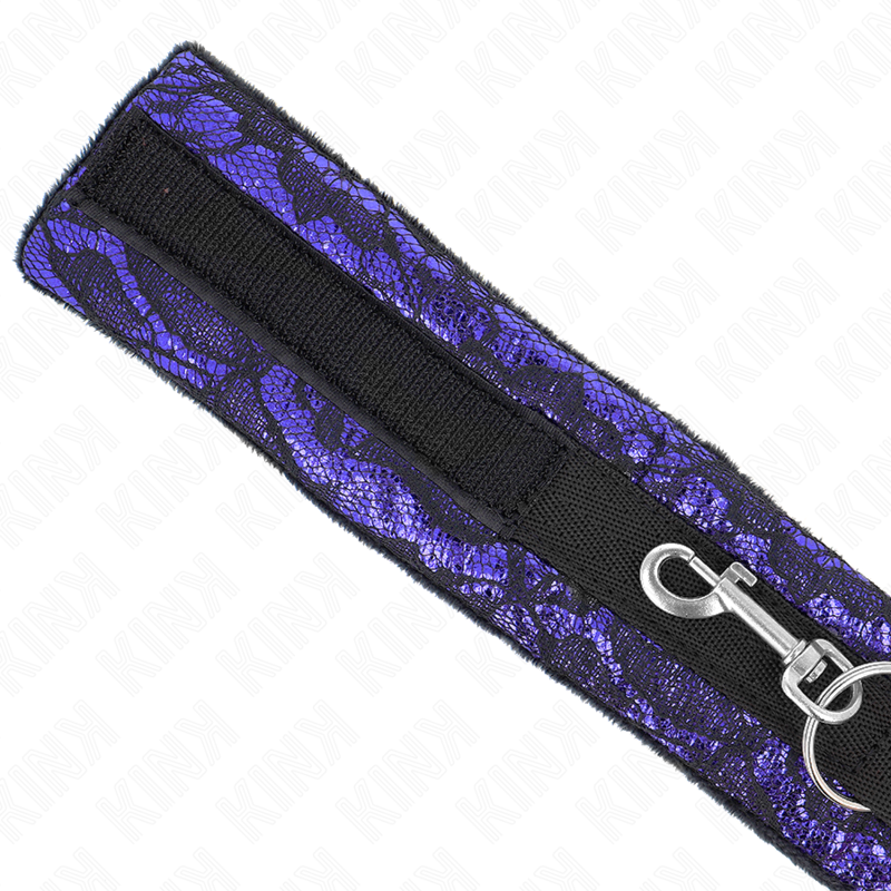 KINK - 105 CM SHORT VELVET LACE NECKLACE WITH NYLON TRIM 44 X 5.5 CM