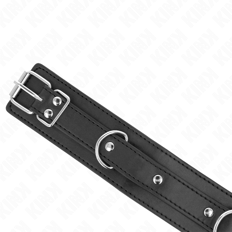 KINK - COLLIER AVEC SANGLE 65 CM 3 ANNEAUX MODÈLE 1 RÉGLABLE 38-49 CM X 5 CM