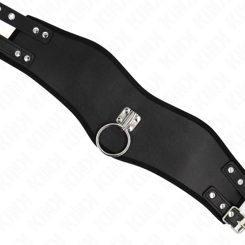 KINK - COLLIER AVEC SANGLE 65 CM LARGEUR NOIR RÉGLABLE 40-55 CM X 10 CM