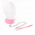 KINK - COLLIER AVEC SANGLE 65 CM AVEC RESTRICTIONS ROSE AJUSTABLE 36-42 CM X 5.5 CM