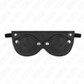 KINK - MASQUE EN SIMILICUIR AVEC CACHES YEUX AMOVIBLES 22 x 9 CM