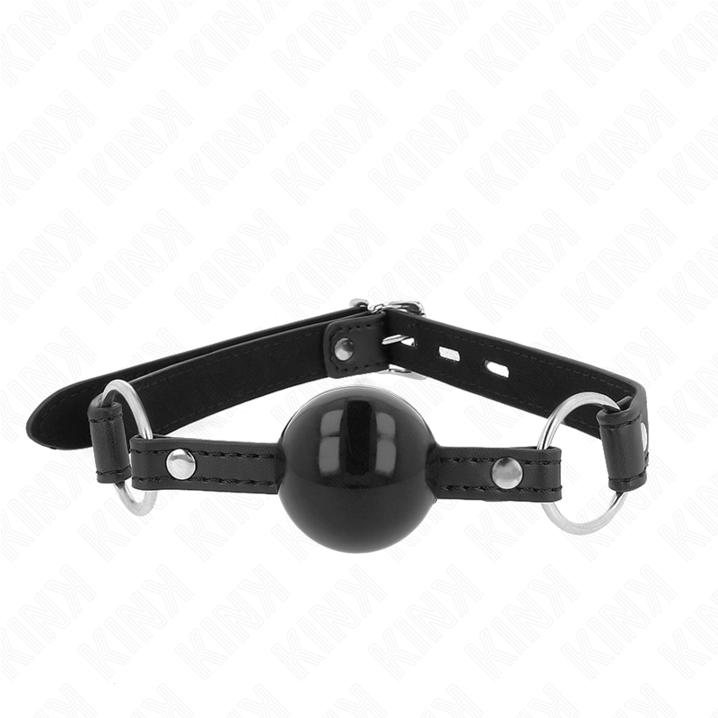 KINK - BAILLON SPHÉRIQUE 4 CM TPE AVEC CADENAS NOIR 60 x 2 CM