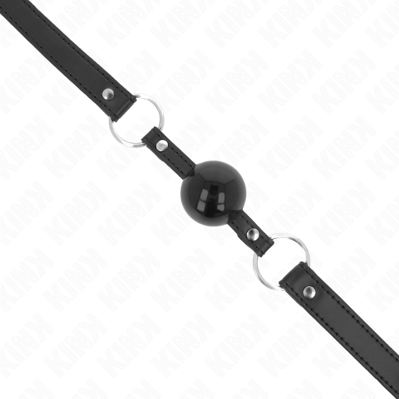 KINK - BAILLON SPHÉRIQUE 4 CM TPE AVEC CADENAS NOIR 60 x 2 CM