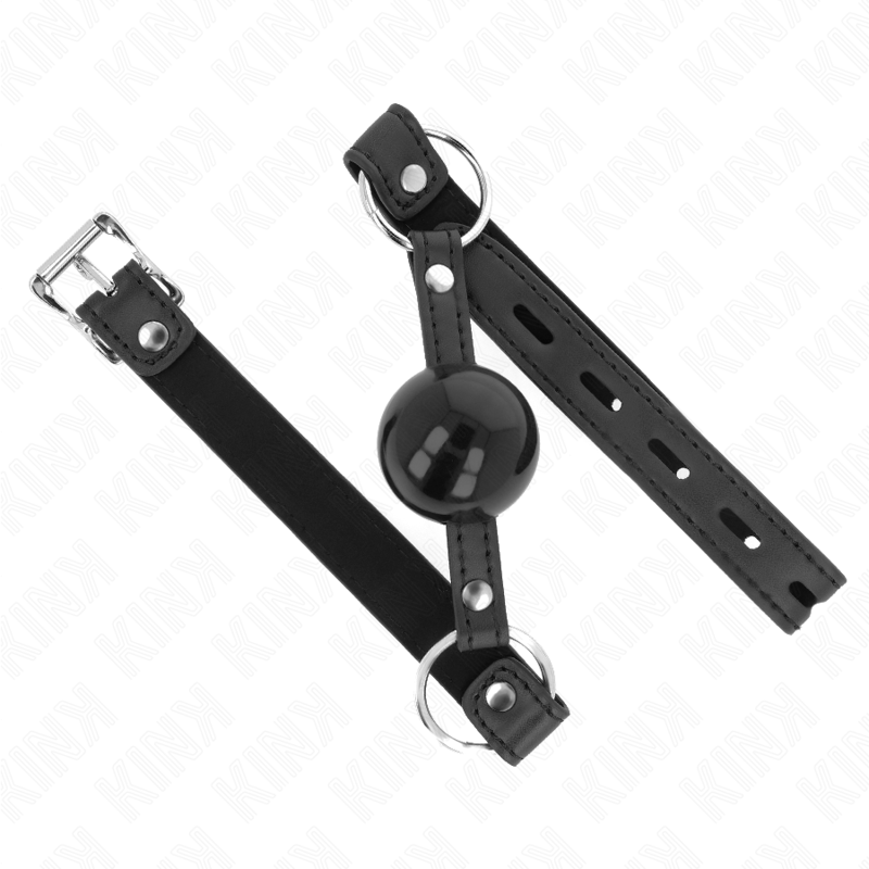 KINK - BAILLON SPHÉRIQUE 4 CM TPE AVEC CADENAS NOIR 60 x 2 CM