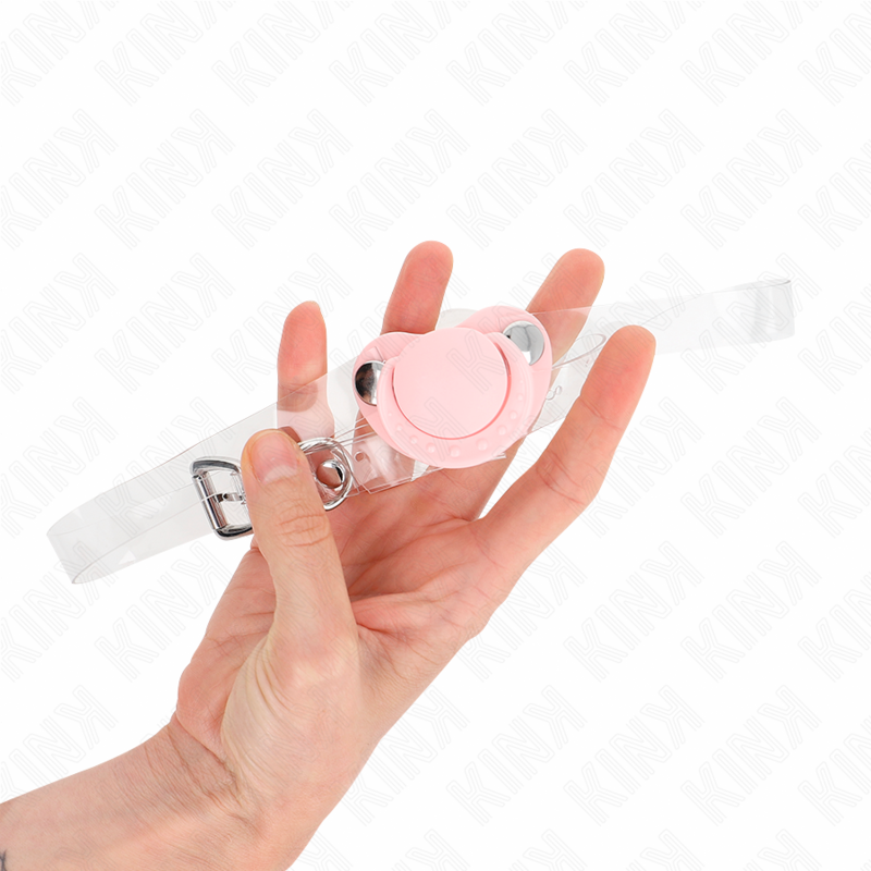 KINK - PACIFIER SHAPED GAG 5.5 x 4 CM PINK ADJUSTABLE 43-60 CM