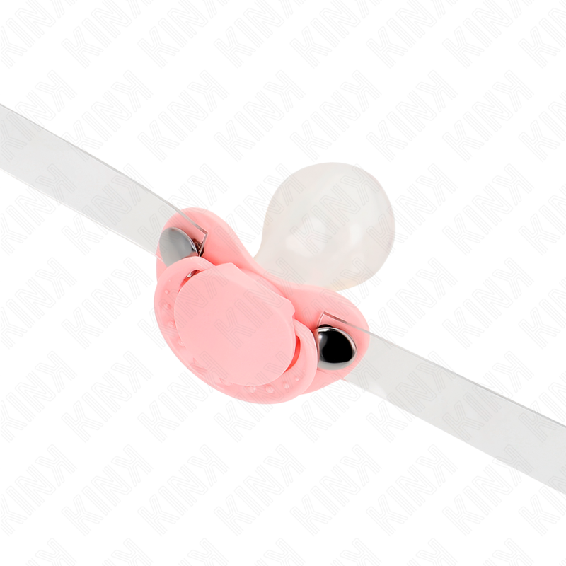 KINK - PACIFIER SHAPED GAG 5.5 x 4 CM PINK ADJUSTABLE 43-60 CM