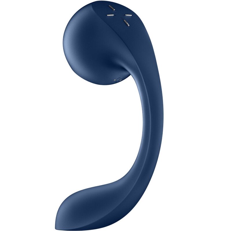 SATISFYER - PRO+ WAVE 4 STIMULATEUR POINT G & AIR PULSE APPLICATION GRATUITE BLEU FONCÉ
