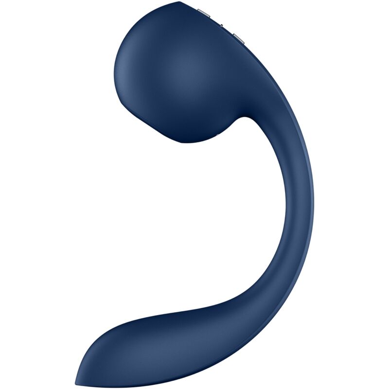 SATISFYER - PRO+ WAVE 4 STIMULATEUR POINT G & AIR PULSE APPLICATION GRATUITE BLEU FONCÉ