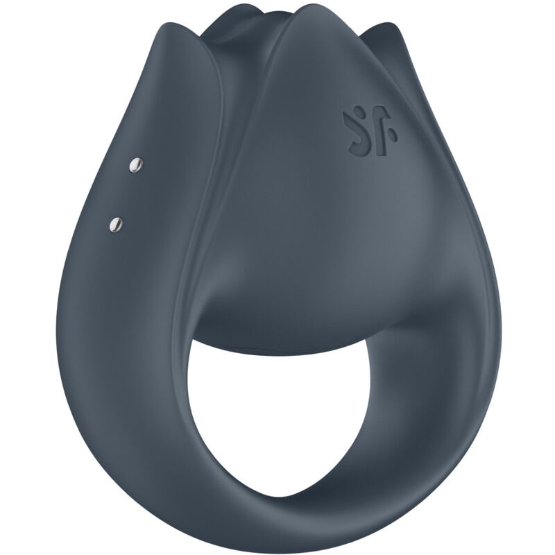 SATISFYER - PERFECT PAIR 2 VIBREUR 2 EN 1 ANNEAU PÉNIS & STIMULATEUR DE DOIGT GRIS