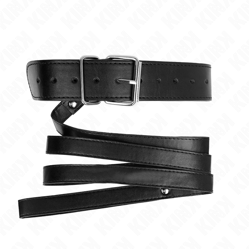 KINK - COLLAR WITH 116 CM THIN BLACK ADJUSTABLE 32-50 CM X 8 CM