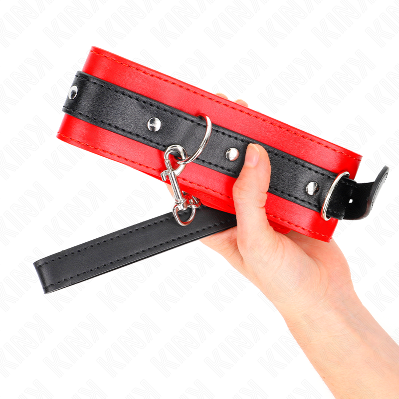 KINK - COLLIER AVEC SANGLE 65 CM ROUGE 54 X 4,5 CM