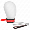 KINK - COLLIER AVEC SANGLE 65 CM ROUGE RÉGLABLE 36-43 CM X 5 CM