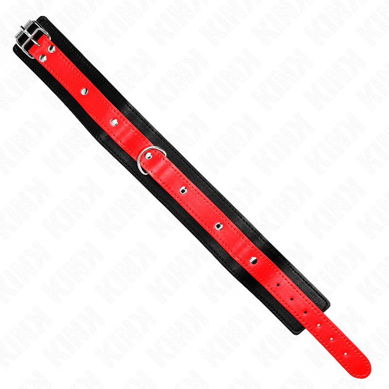 KINK - COLLIER AVEC SANGLE 65 CM ROUGE RÉGLABLE 36-43 CM X 5 CM