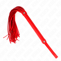 KINK - FOUET AVEC POIGNÉE TEXTURÉE ROUGE 48,5 CM