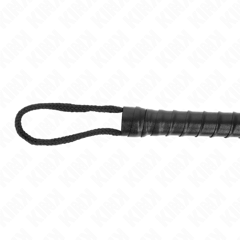 KINK - FOUET EN CORDE NOIR 56 CM