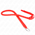 KINK - FOUET SERPENT AVEC ANNEAU DE MAIN ROUGE 65 CM
