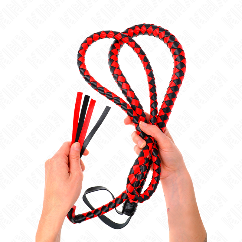 KINK - FOUET SERPENT LONG ROUGE 210 CM