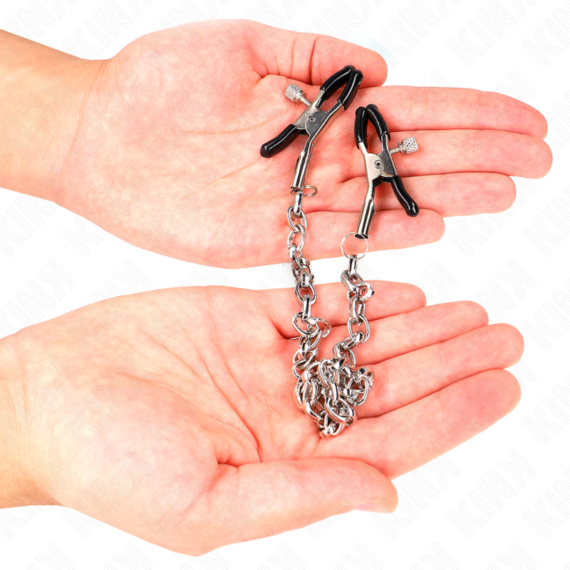 KINK - NIPPLE CLIPS WITH THICK CHAIN ​​30 CM