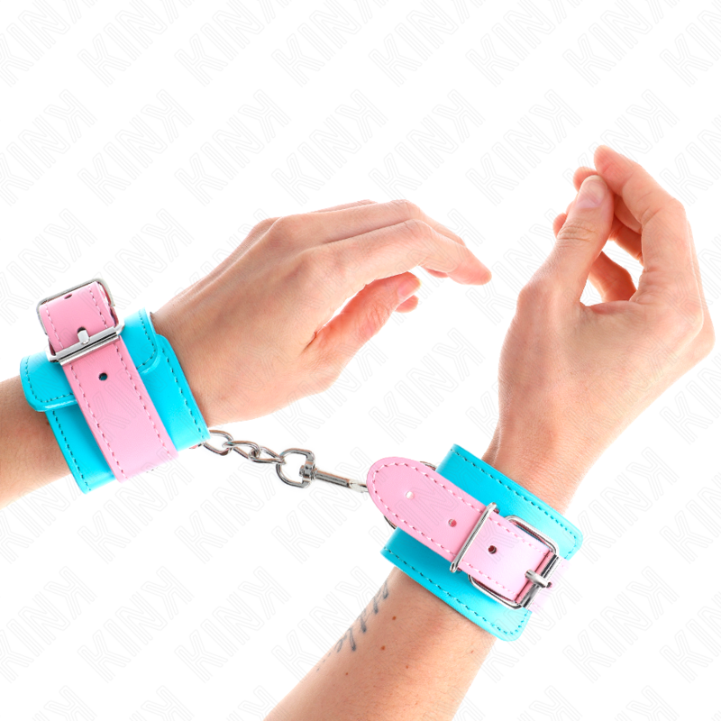 KINK - BRACELETS CHIC BLEU / ROSE RÉGLABLE 16-28 CM X 5 CM