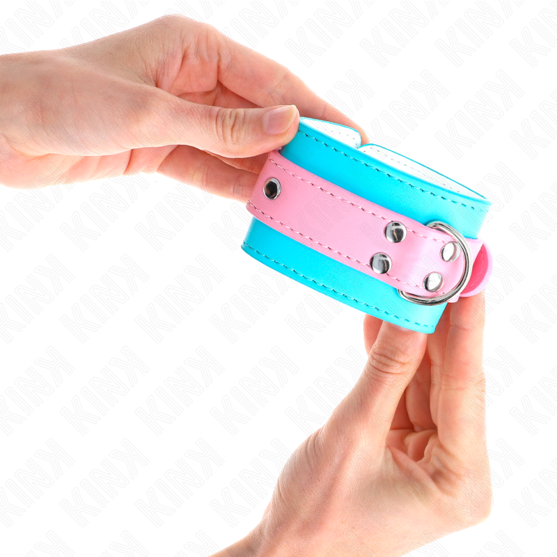 KINK - BRACELETS CHIC BLEU / ROSE RÉGLABLE 16-28 CM X 5 CM
