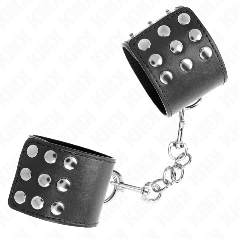KINK - Adjustable Snap Wristbands, Black, 19-24 cm x 5.5 cm