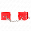 KINK - MENOTTES ROUGES VERROUILLABLES RÉGLABLES 16-23 CM X 5.5 CM