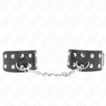 KINK - BRASSARDS AVEC DOUBLE RANGÉE DE CLOUS RÉGLABLES NOIRS