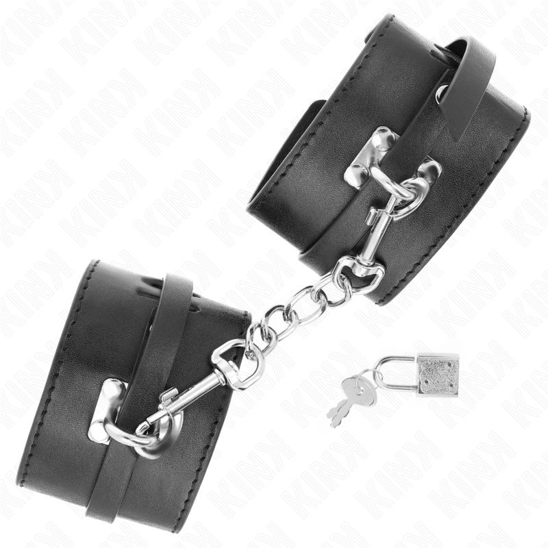 KINK - DELUXE WRISTBANDS WITH ADJUSTABLE PADLOCK CLOSURE 14.5-21 CM X 6 CM