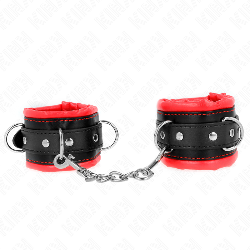 KINK - MENOTTES STYLE HEAVY DOUBLURE ROUGE AJUSTABLE 20-30 CM X 6 CM