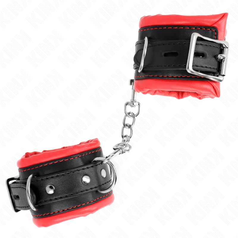 KINK - MENOTTES STYLE HEAVY DOUBLURE ROUGE AJUSTABLE 20-30 CM X 6 CM