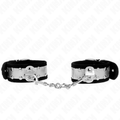 KINK - THIN WRISTBANDS BLACK / SILVER 30 X 4 CM