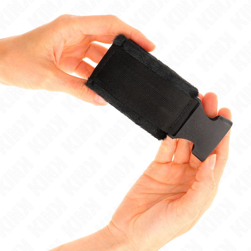 KINK - BLACK NYLON WRISTBANDS MODEL 1 ADJUSTABLE 25-35 CM X 6 CM
