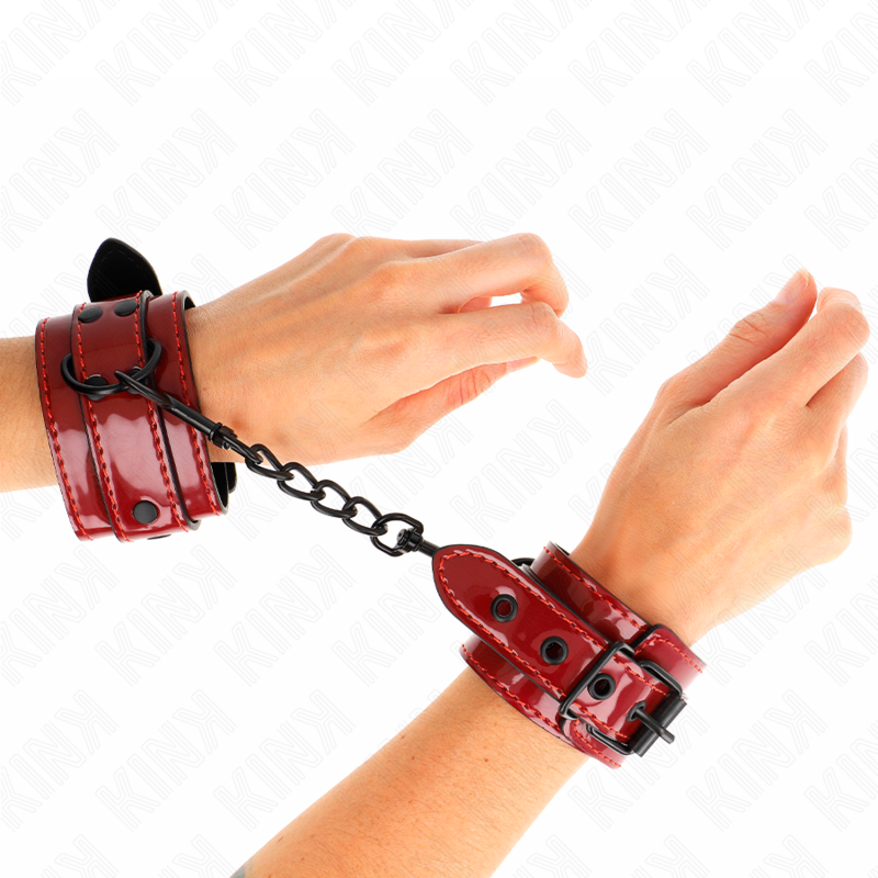 KINK - MENOTTES ROUGE FONCÉ 23 X 5 CM