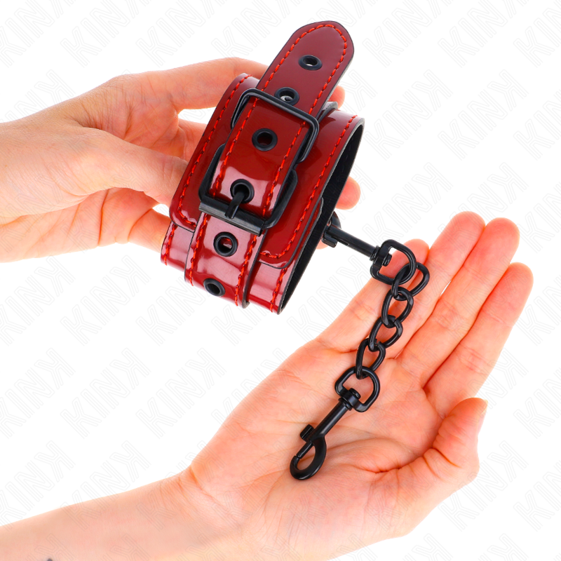 KINK - MENOTTES ROUGE FONCÉ 23 X 5 CM