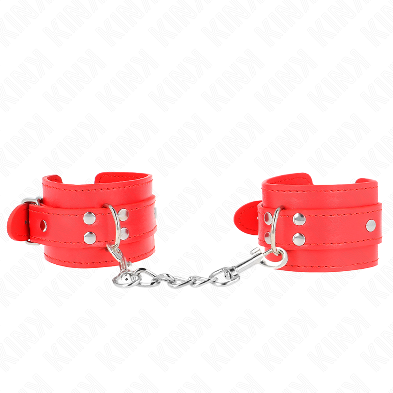 KINK - BRASSARDS SIMPLES ROUGE AJUSTABLES 20-23 CM X 5.5 CM
