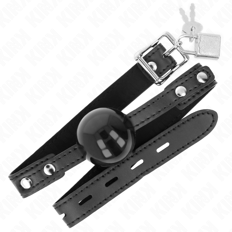 KINK - BÂILLON BOULE 4 CM EN TPE SOUPLE MODÈLE 3 60 x 2 CM AJUSTABLE 37-52 CM