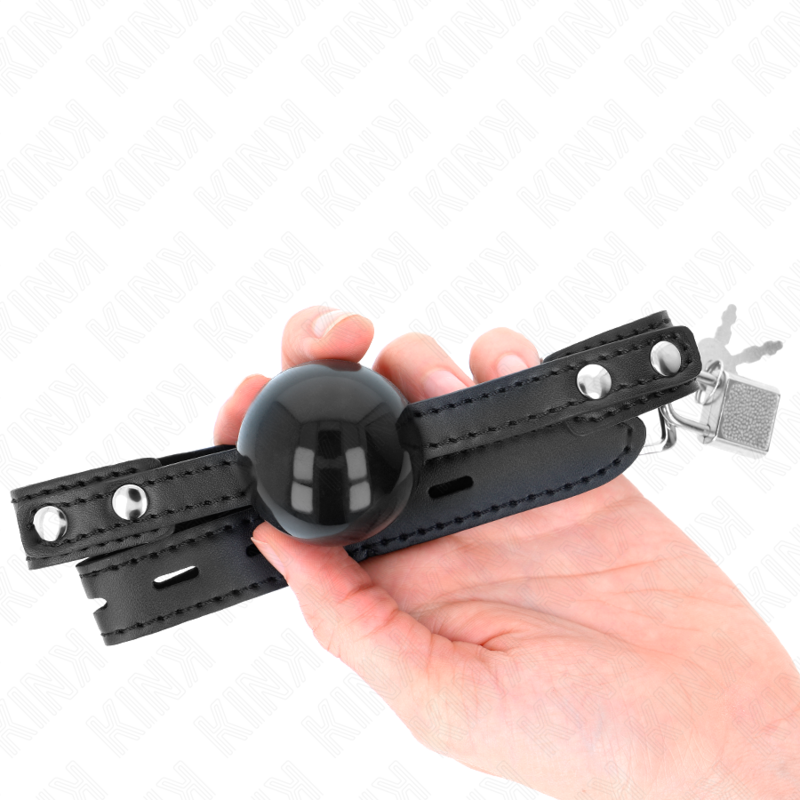 KINK - BÂILLON BOULE 4 CM EN TPE SOUPLE MODÈLE 3 60 x 2 CM AJUSTABLE 37-52 CM