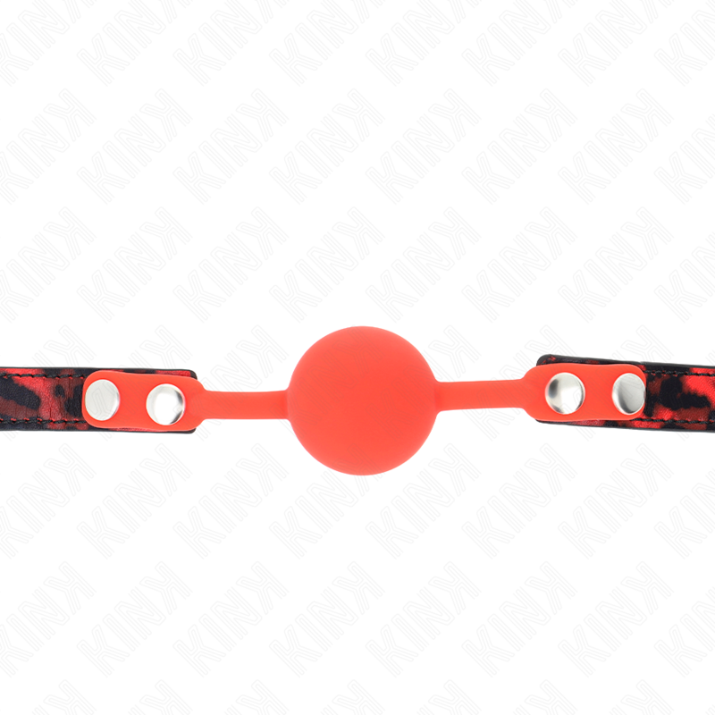 KINK - BÂILLON BOULE 4 CM EN SILICONE MODÈLE 2 AVEC CADENAS 60 x 2 CM