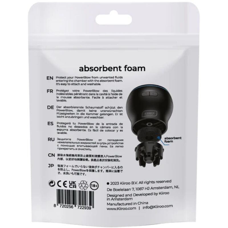 KIIROO - POWER BLOW MOUSSE ABSORBANTE DE RECHANGE 5 UNITÉS