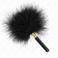 KINK - PLUMES À CHATOUILLES MÉTAL DORÉ NOIR 18 CM