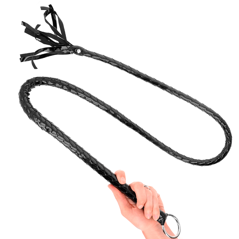 KINK - LONG FOUET PVC BRILLANT 138 CM