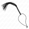 KINK - MINI SILICONE WHIP WITH GRIP 6 BALLS BLACK 26 CM