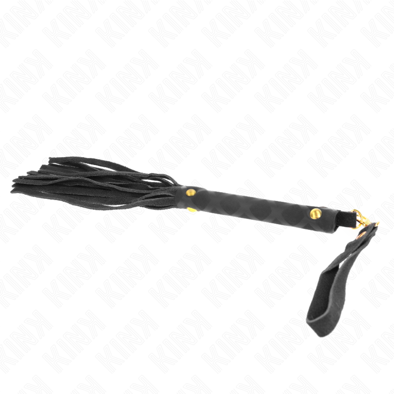 KINK - MINI WHIP BLACK SUEDE LEATHER 30 CM