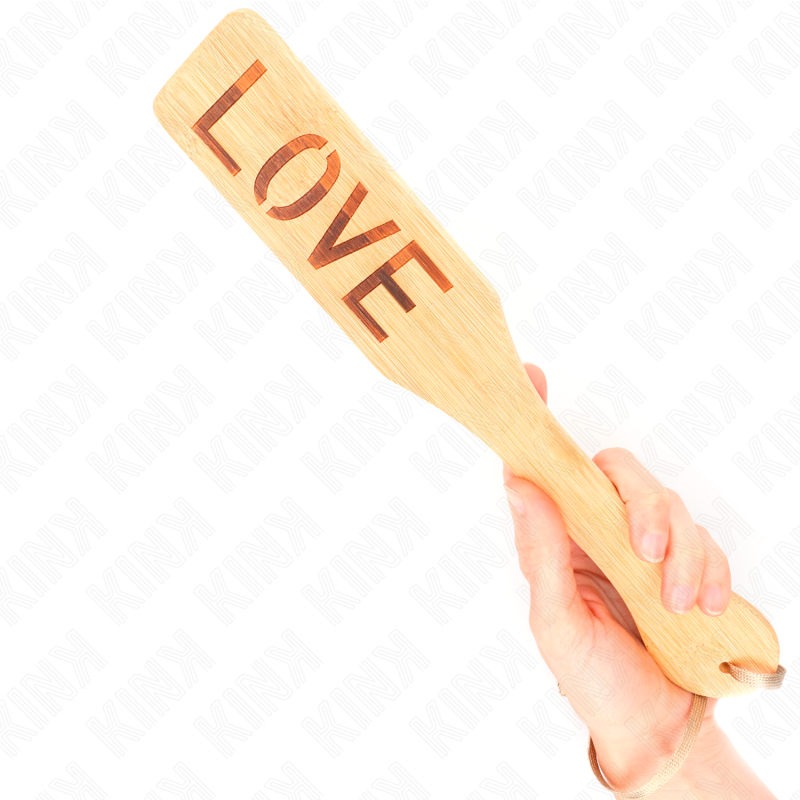 KINK - PELLE EN BAMBOU MOT LOVE 32 X 5,5 CM