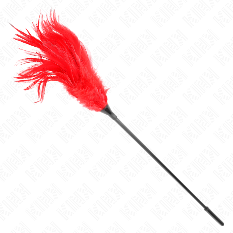 KINK - PLUMES MULTIPLES POUR CHATOUILLER ROUGE 45 CM